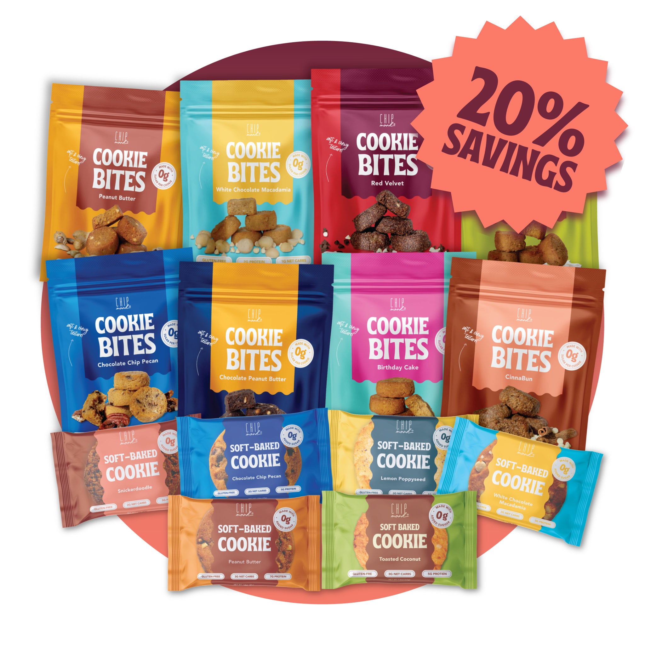 ChipMonk Ultimate Keto Sampler Bundle - Delicious, Low Carb, Low