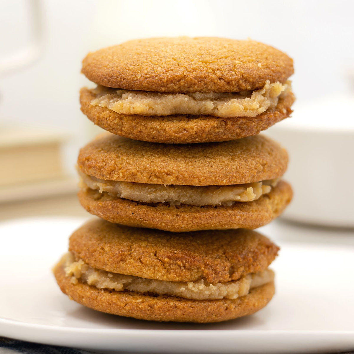 Banana Peanut Butter Keto Cookie Sandwich ChipMonk Baking