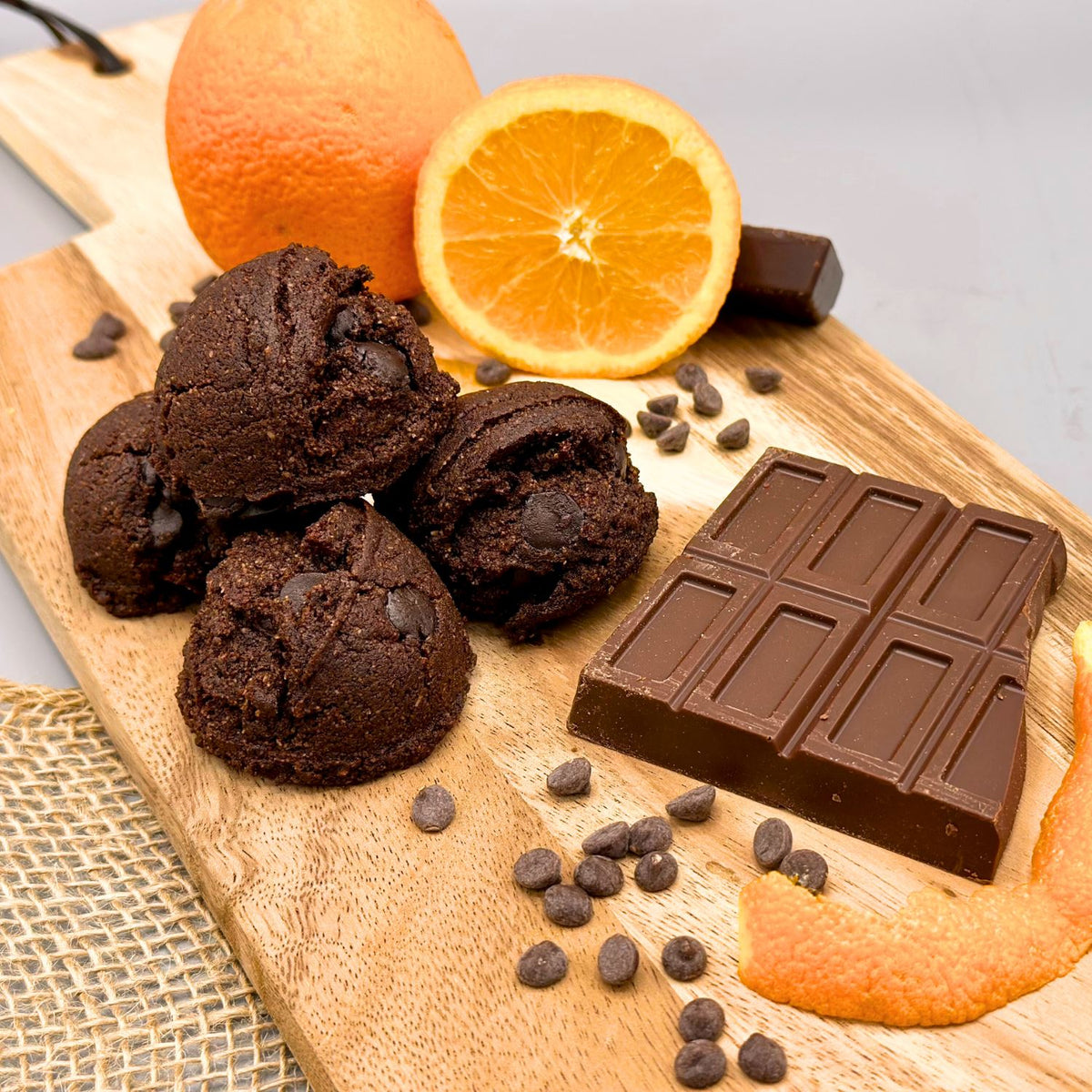 Chocolate Orange Keto Cookie Bites ChipMonk Baking