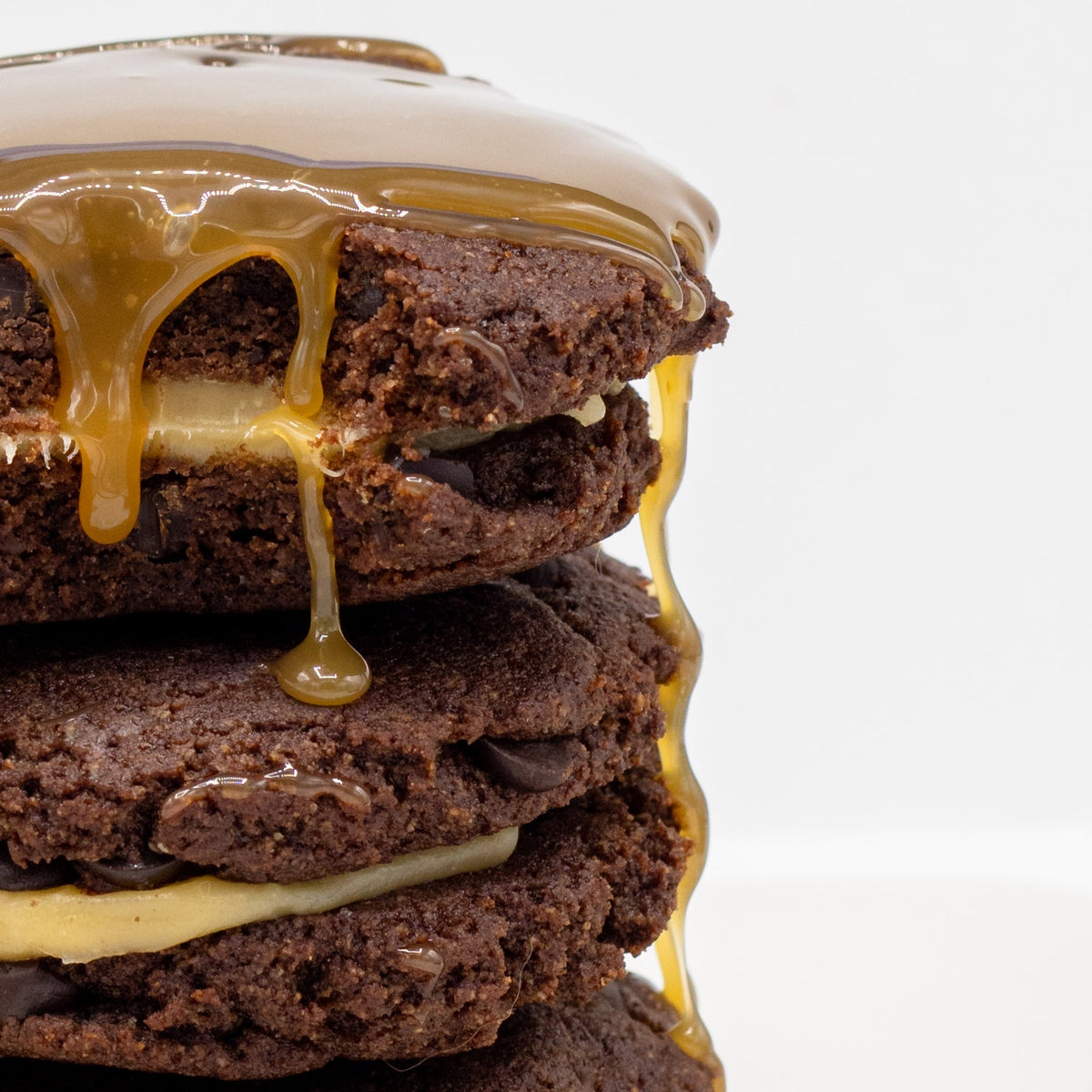 Salted Caramel Keto Cookie Sandwich ChipMonk Baking