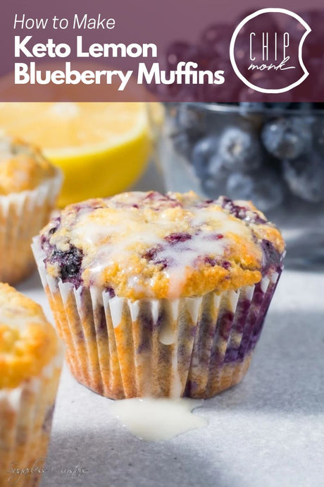 How to Make Low Carb, Keto Lemon Blueberry Muffins