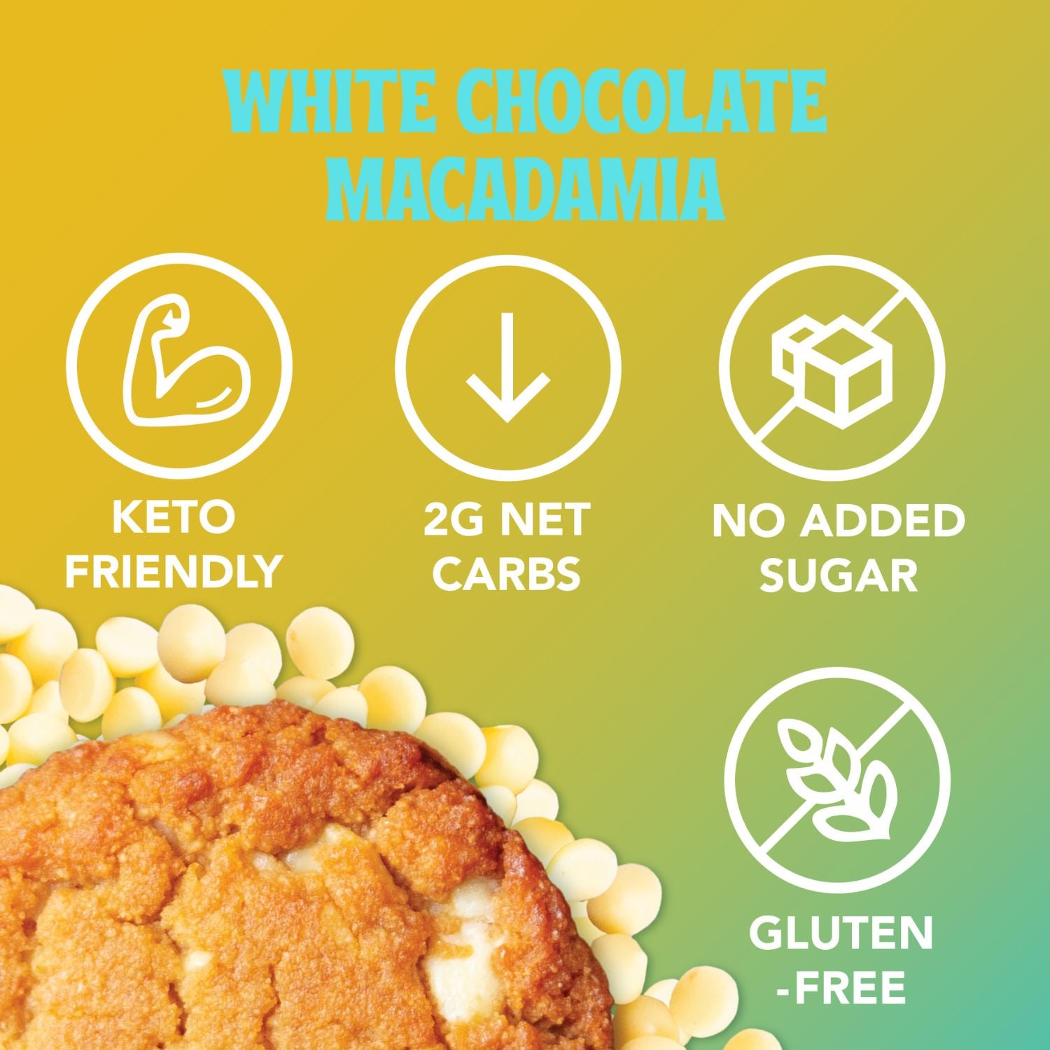 Delicious White Chocolate Macadamia Keto Cookies – 2 g Net Carbs