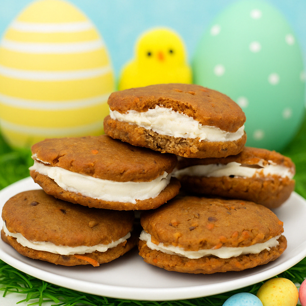 Carrot Cake Keto Cookie Sandwich