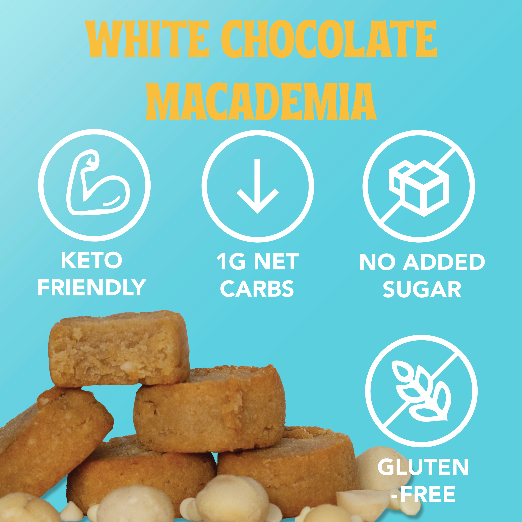 White Chocolate Macadamia Keto Cookie Bites | Low‑Carb Treats White Chocolate Macadamia Keto Cookie Bites | Low‑Carb Treats