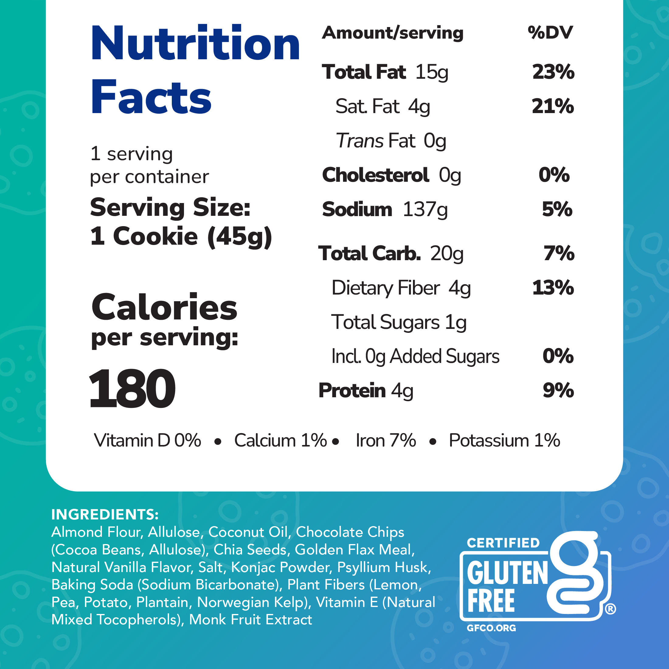 Vegan Chocolate Chip Keto Cookies