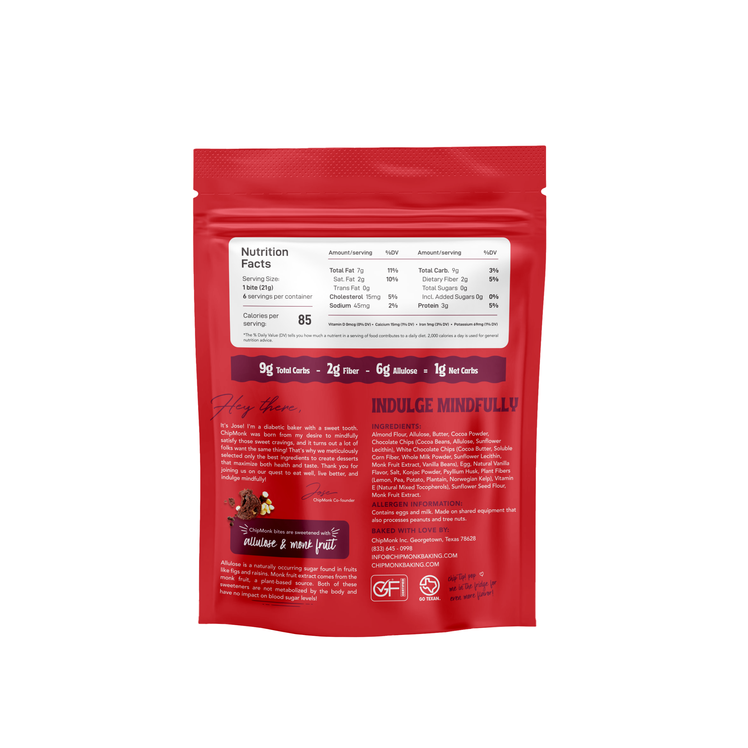 Red Velvet Keto Cookie Bites 4oz
