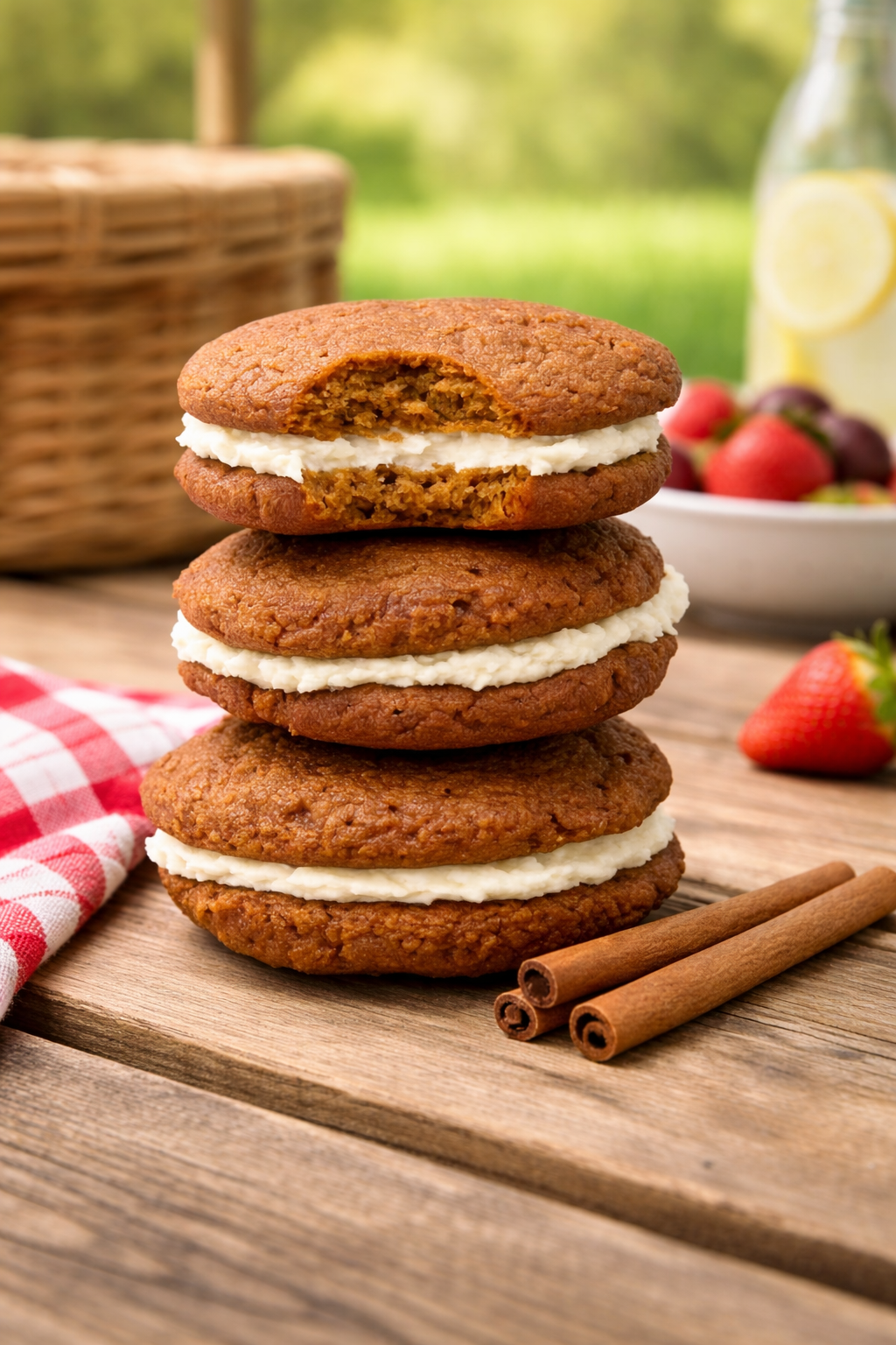 Snickerdoodle Keto Cookie Sandwich