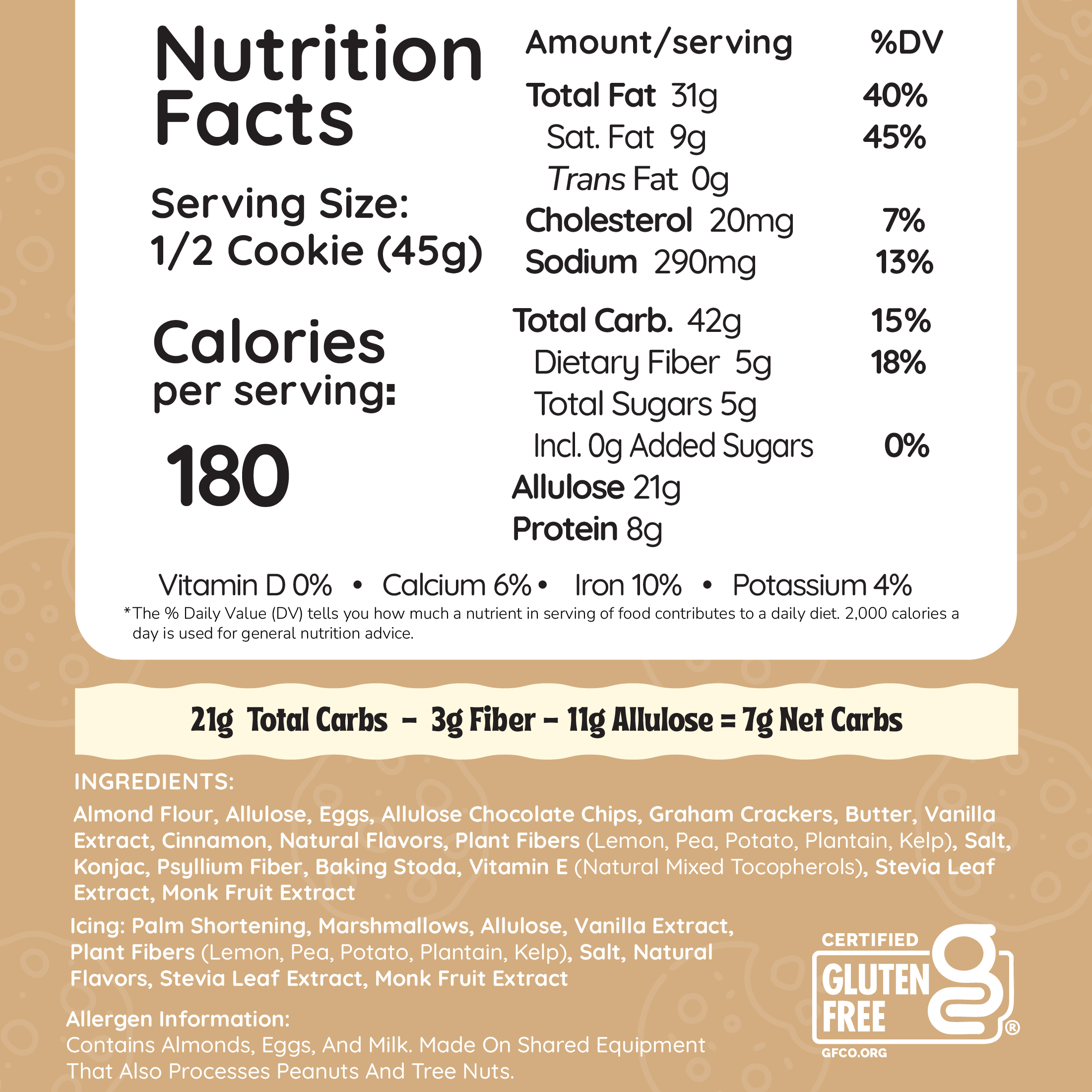 S'mores Keto Cookie Sandwich