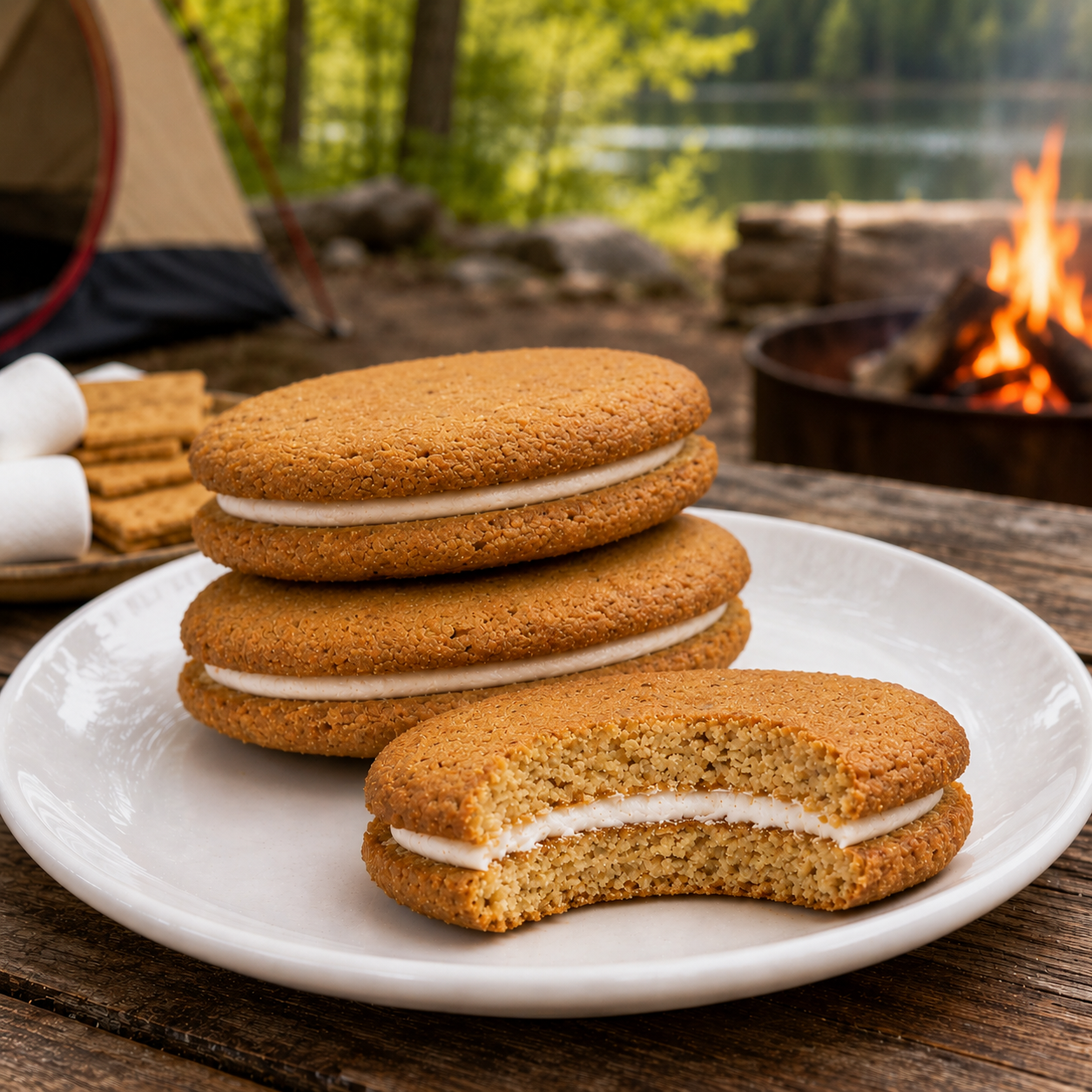 S'mores Keto Cookie Sandwich