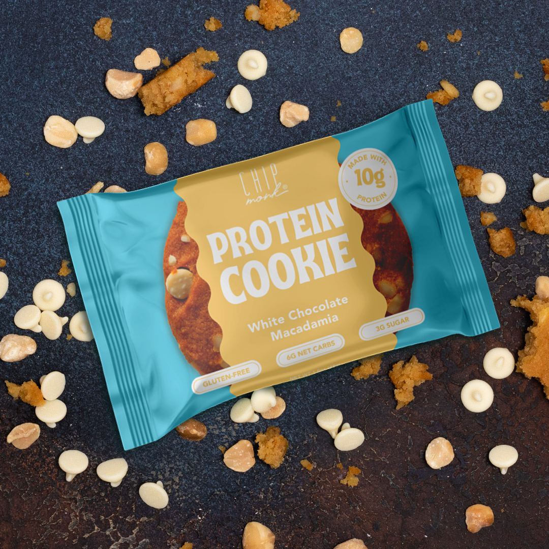 White Chocolate Macadamia Protein Cookies