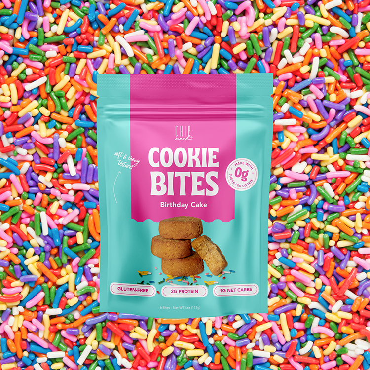 Cookie bites package with colorful sprinkles