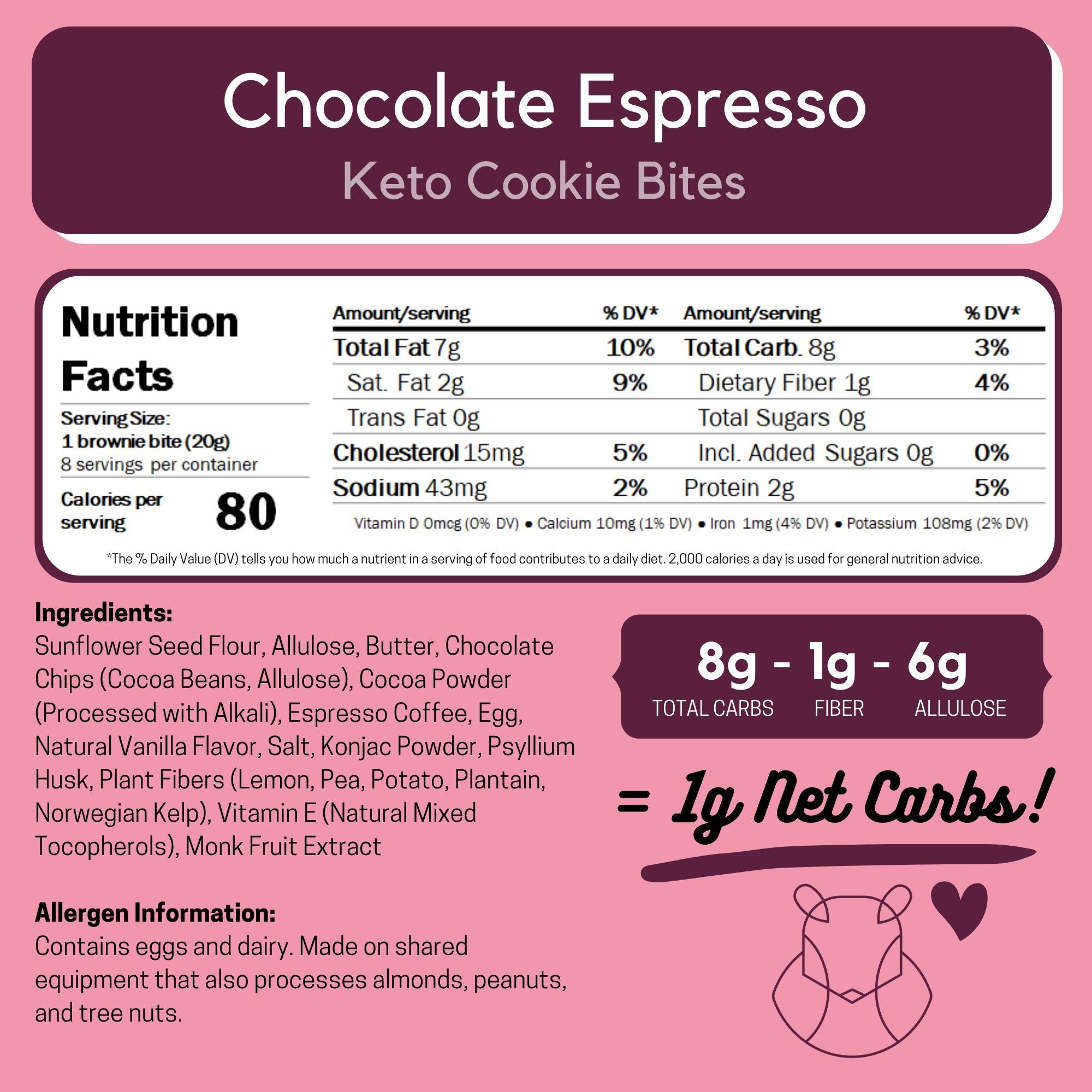 Keto Cookie Bites  (Labor Day Sale: 50% off at checkout!)