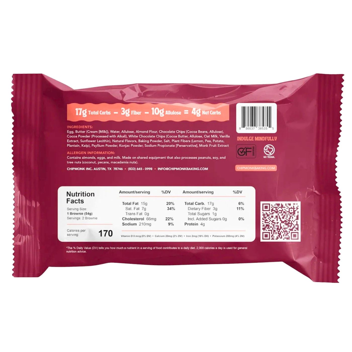 Double Chocolate Keto Brownies (2-Pack)