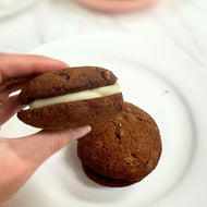 Double Chocolate Keto Cookie Sandwich Small Batch ChipMonk Baking 