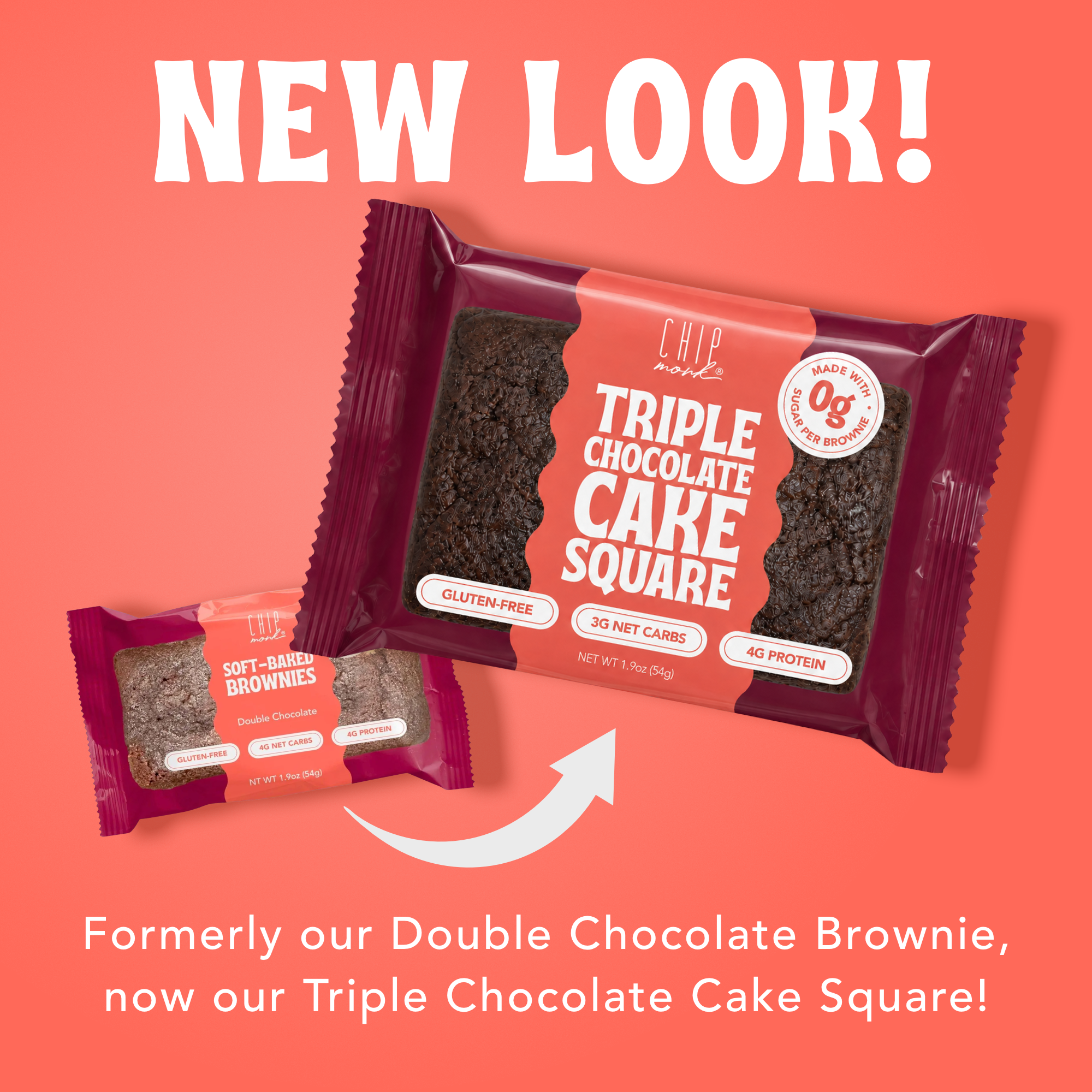 Triple Chocolate Cake Square