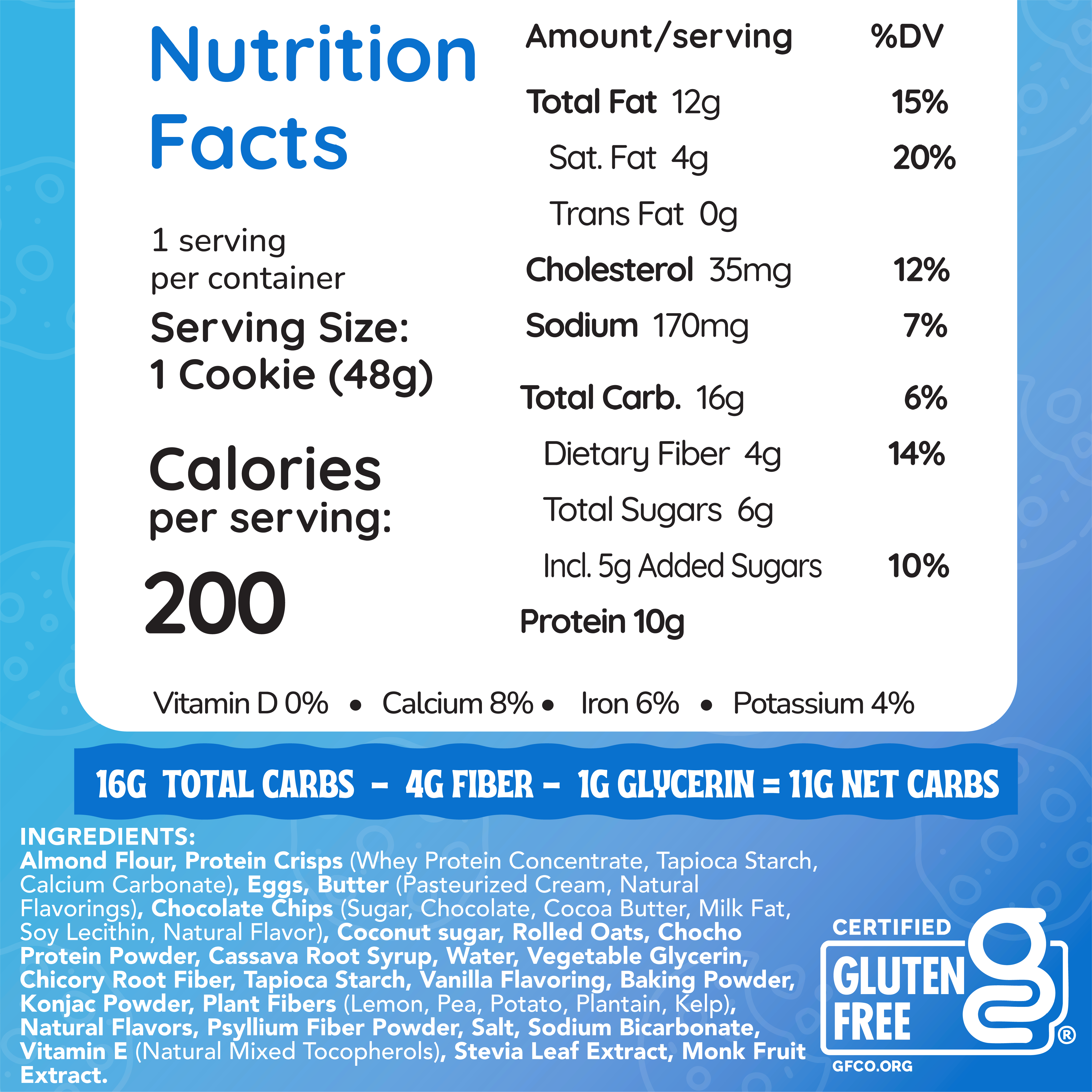 Chocolate Chip Protein Cookies