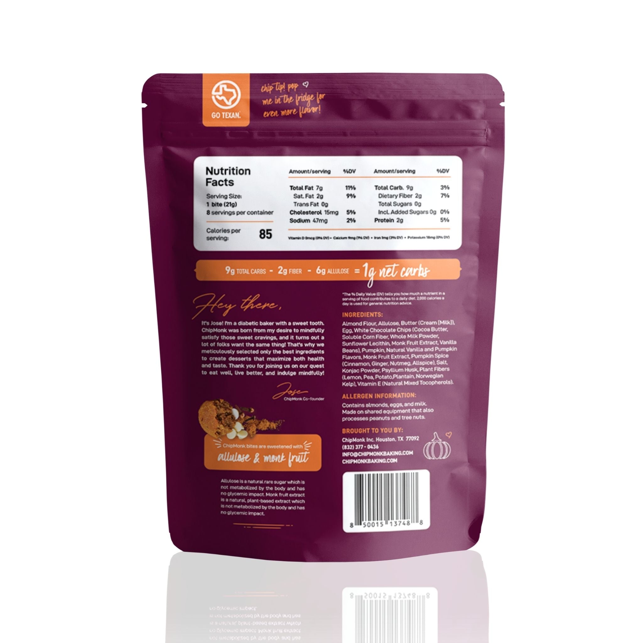 PUMPKIN SPICE - Pumpkin Spice Keto Cookie Bites Low Carb Sugar Free