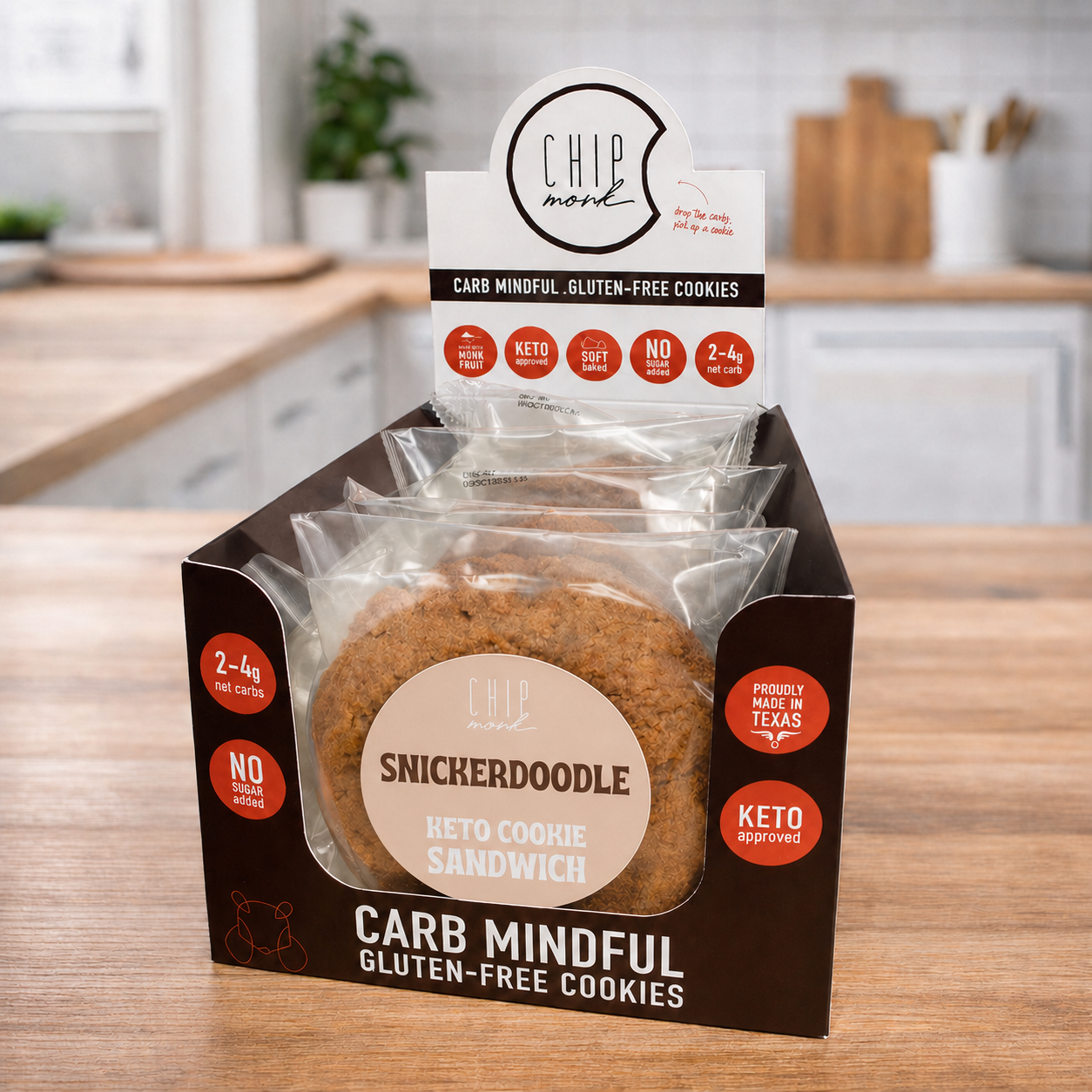 Snickerdoodle Keto Cookie Sandwich