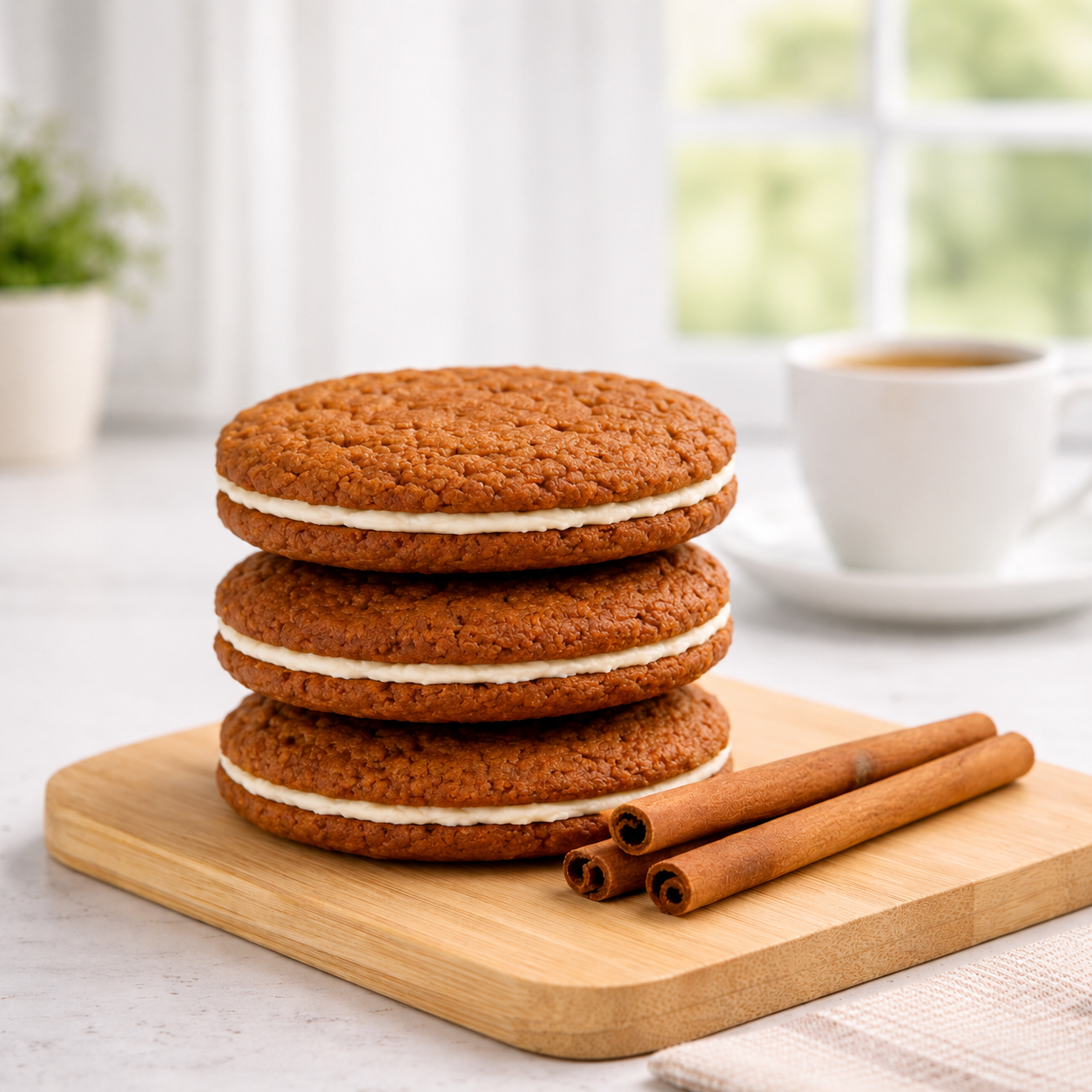 Snickerdoodle Keto Cookie Sandwich
