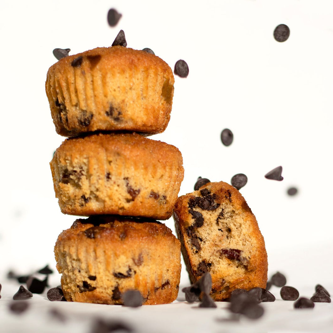 Banana Chocolate Chip Keto Muffins Muffins (2-Pack) Muffin ChipMonk Baking 