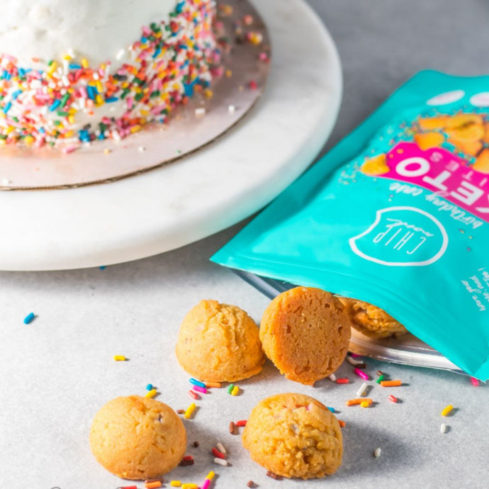 Birthday Cake Keto Cookie Bites, Low Carb Gluten Free, Sugar Free Dessert Snacks