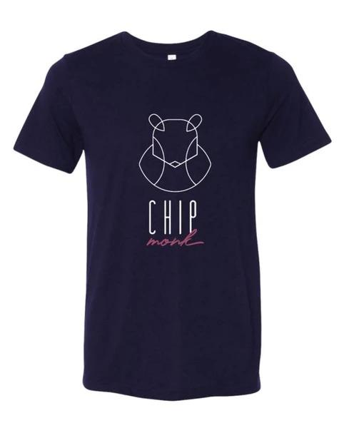 ChipMonk graphic t-shirt in navy blue