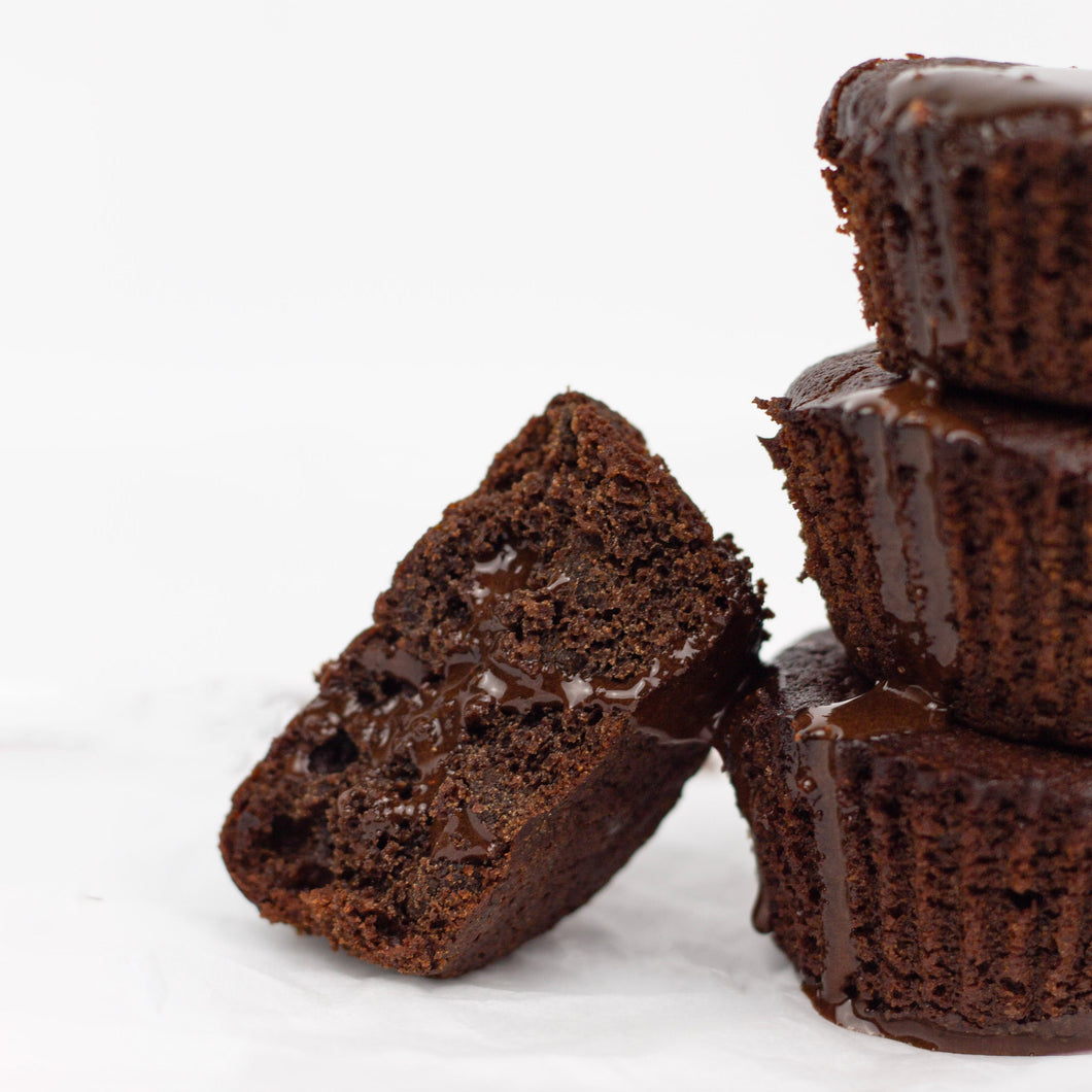 Keto Iced Chocolate Brownie Sampler ChipMonk Baking 